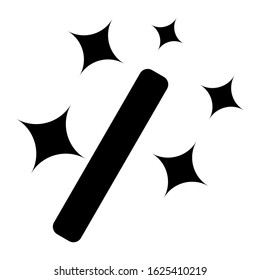 magic wand icon or logo isolated sign symbol vector illustration - high quality black style vector icons

