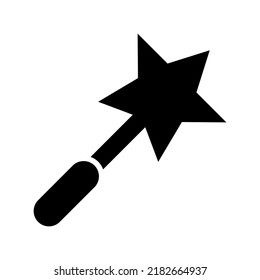 magic wand icon or logo isolated sign symbol vector illustration - high quality black style vector icons
