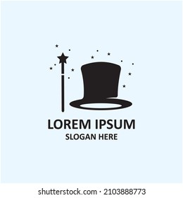 magic wand icon logo vector illustration