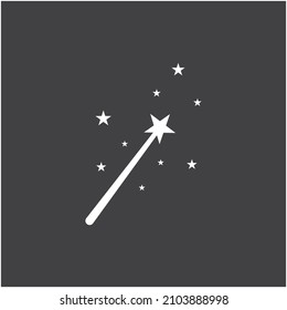 magic wand icon logo vector illustration