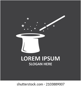 magic wand icon logo vector illustration