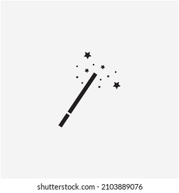 magic wand icon logo vector illustration