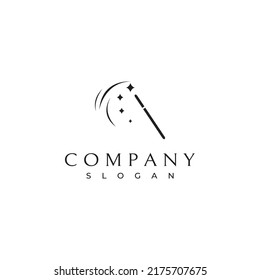 magic wand icon logo vector illustration
