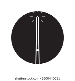 magic wand icon logo vector illustration design template