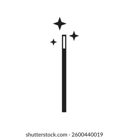 magic wand icon logo vector illustration design template