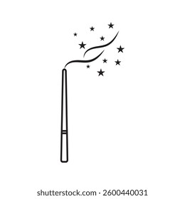 magic wand icon logo vector illustration design template