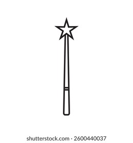 magic wand icon logo vector illustration design template