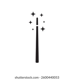 magic wand icon logo vector illustration design template