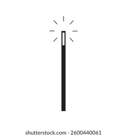 magic wand icon logo vector illustration design template