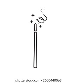 magic wand icon logo vector illustration design template