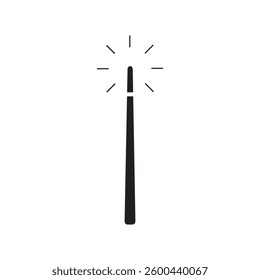 magic wand icon logo vector illustration design template