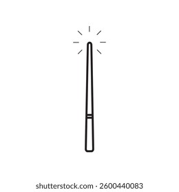 magic wand icon logo vector illustration design template