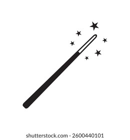 magic wand icon logo vector illustration design template
