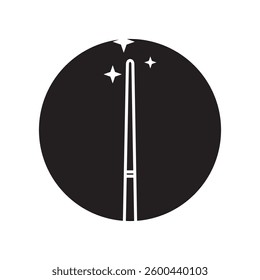 magic wand icon logo vector illustration design template