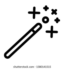 magic wand icon outline vector design