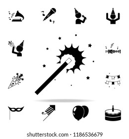 Magic wand icon. Party icons universal set for web and mobile