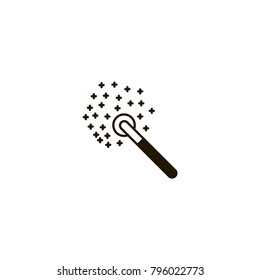 magic wand icon. sign design