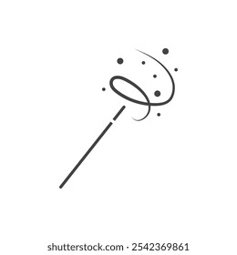 Magic wand icon Symbol mark in filled style