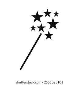 Magic wand icon Symbol mark in Outline style