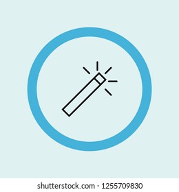 magic wand icon symbol. Premium quality isolated magic wand vector icon in trendy style. magic wand element.