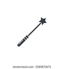 Magic Wand icon symbol vector illustration isolated on white background