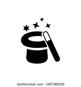 magic wand icon trendy flat design