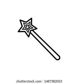 magic wand icon trendy flat design