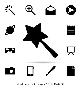 Magic wand  icon. Universal set of web for website design and development, app development