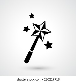 magic wand icon vector