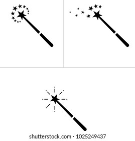 Magic Wand Icon Vector Art Illustration