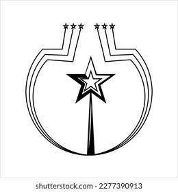 Icono de varita mágica Ilustración de arte vectorial