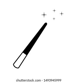 Magic wand icon vector design template