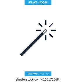 Magic Wand Icon Vector Design Template
