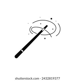 Magic Wand Icon Vector Design.