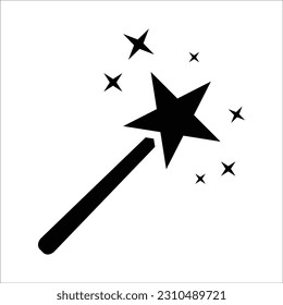 Magic Wand Icon , Vector Graphics
