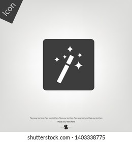 Magic wand icon. Vector illustration