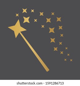 magic wand icon- vector illustration