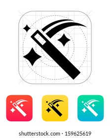 Magic wand icon. Vector illustration.