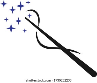 Magic wand icon vector illustration