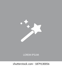 magic wand icon. Vector illustration EPS 10.