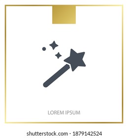 magic wand icon. Vector illustration EPS 10.