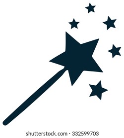 Magic Wand Icon, Vector Illustration. 