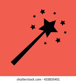 Magic wand icon vector illustration