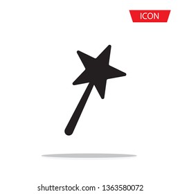 Magic Wand Icon Vector isolated on white background