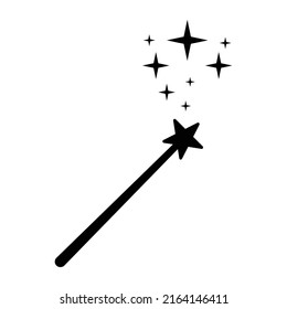 Magic wand icon vector on trendy design.