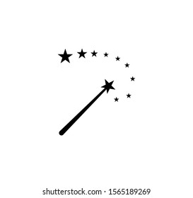Magic wand icon vector style trendy