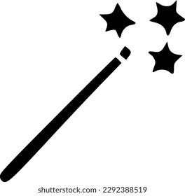 ilustración de símbolo de vector de icono de varita mágica