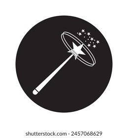 Magic wand icon vector symbol design