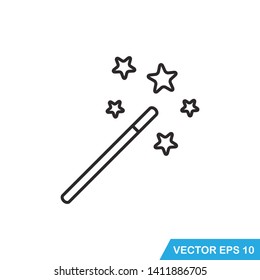 magic wand icon vector template