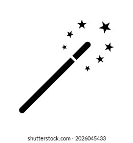 Magic wand icon vector in trendy flat style